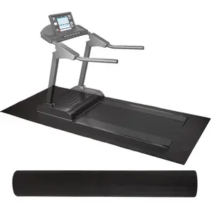 Elevon 2.5' x 5' High Density Gym Fitness Equipment Mat, Floor Protection, Black