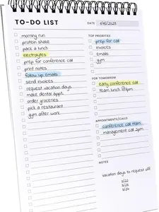 To Do List Notepad: Large Size 8.5x11" with 52 Sheets, 60 Pages, Minimalist Design, Tear Off Feature, Non-Bleeding 100 GSM Paper