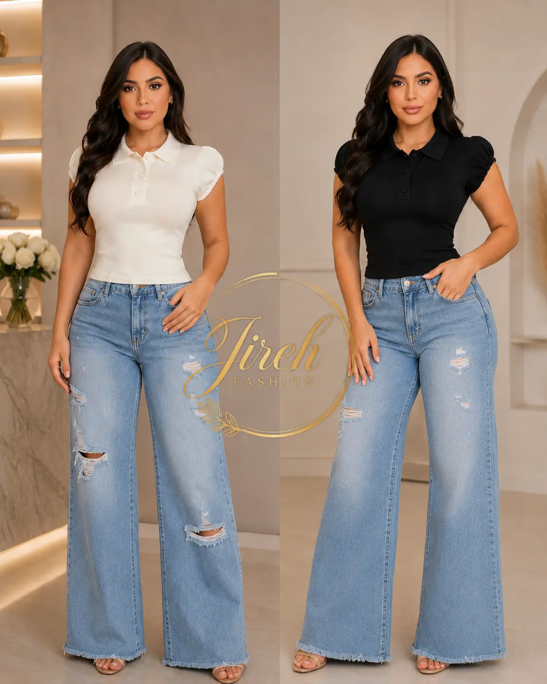 Ana Basic Collar Tops