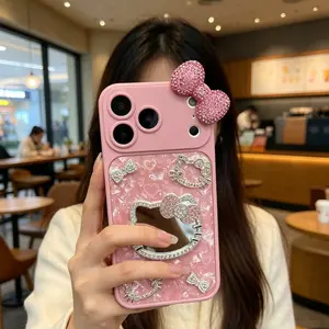 Luxurious Pink Cat-Print Shell-Pattern Phone Case For iPhone 17 16 15 14 13  Pro Max  Creative Pink Case for Girls