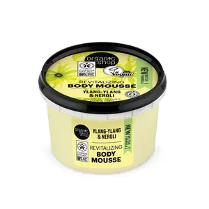 Organic Shop Ylang-Ylang & Neroli Revitalizing & Hydrating Body Cream, 100% Vegan & Organic, Daily Moisturizer & Nourishing, Face, Hand & Foot Natural Lotion, Intensive Care & Skin Toning. 250ml