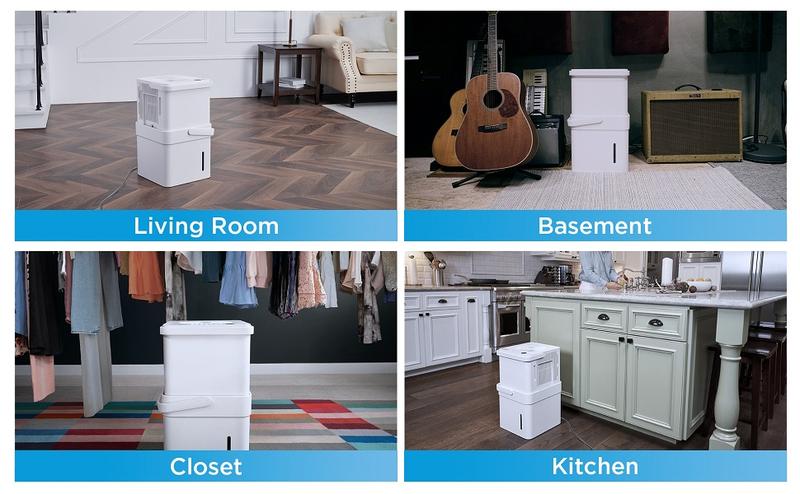 Midea Cube 20 Pint Dehumidifier for Basement and Rooms at Home, Smart Control, ENERGY STAR Efficient, Includes Drain Hose