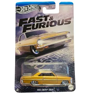 Hot Wheels Fast & Furious – 1966 Chevy Nova (Silver Series) Diecast Collectible Diecast Metal Model