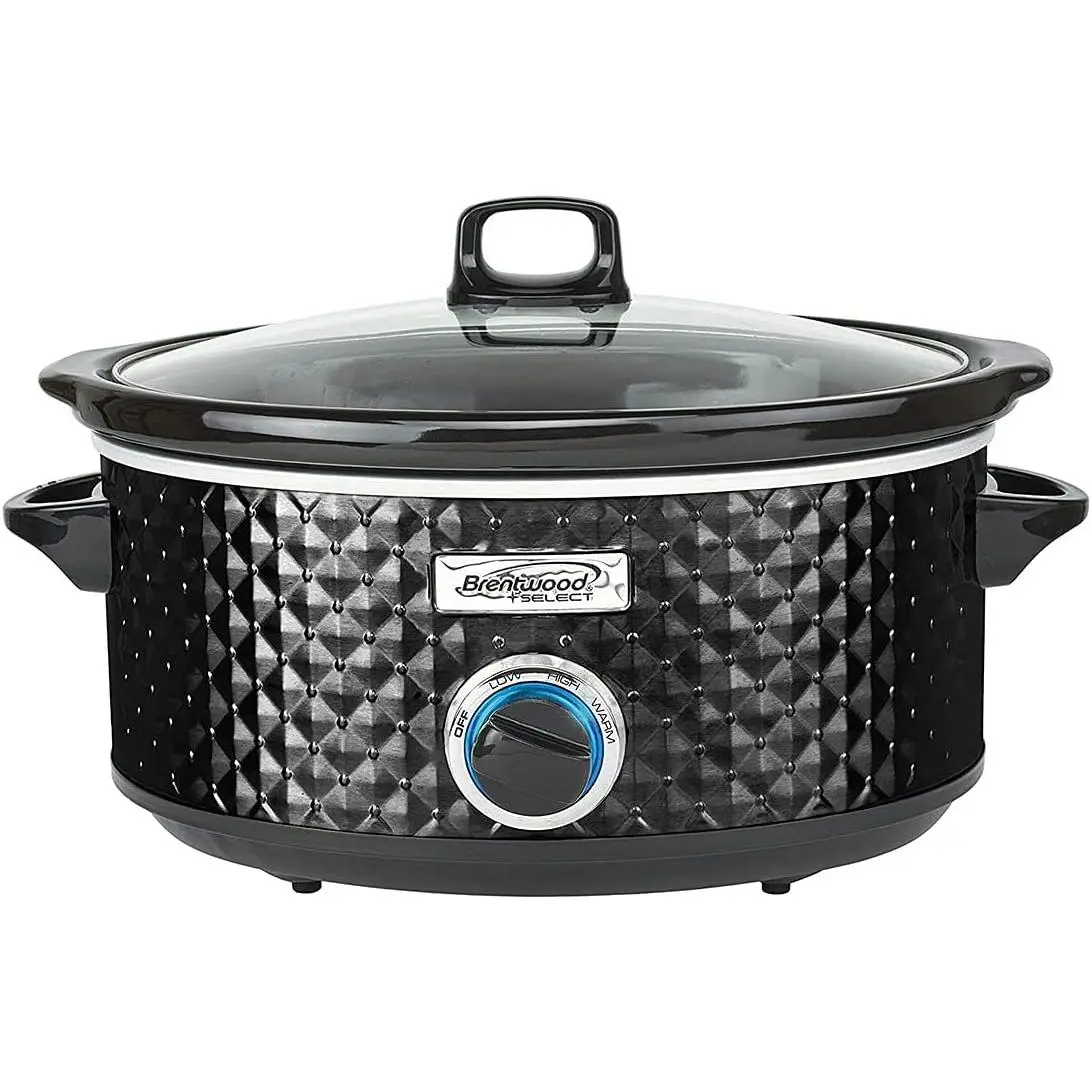 Brentwood  3.5QT DIAMOND PATTERN SLOW COOKER -Black