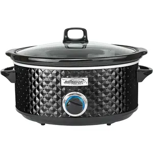 Brentwood  3.5QT DIAMOND PATTERN SLOW COOKER -Black