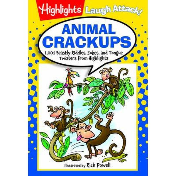 USED Book - Animal Crackups: 1,001 Beastly Riddles, Jokes, and Tongue Twisters from Highlights(tm) by Highlights for Children, Highlights for (Paperback) - english