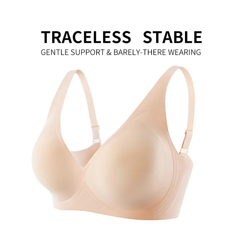 Women's FZ PREMIUM VALUE Full Coverage Bra - Fit, Comfortable Style, Back Smoothing, Posture Correction, Wire-Free Seamless Unlined Deep V Push-Up Bralette, Zip Front Nonslip Breathable, for Yoga, Travel