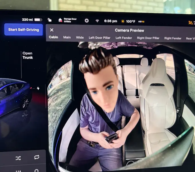 Magnetic Bobblehead Car Dashboard Decor - 360° Rotating Magnetic Mount Funny Car Accessory with Strong Base