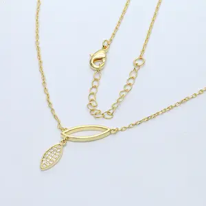 Golden Glint Drape Necklace-Gold LM