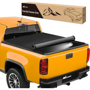 Nilight Soft Roll Up Truck Bed Tonneau  Compatible with Chevy Colorado/GMC Canyon 2015 2016 2017 2018 2019 2020 2021 2022 2023 2024 2025 6.2ft Car pickup cover dealsforyoudays