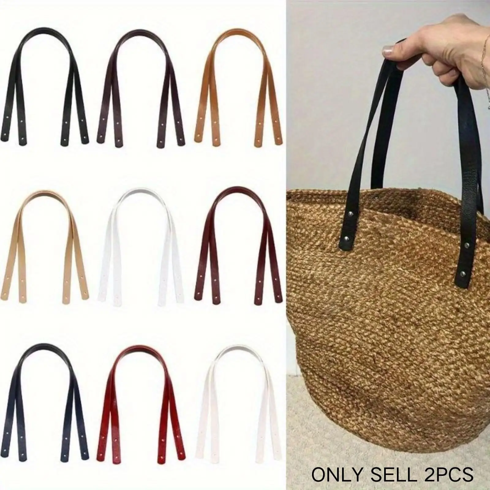 2pcs Premium Detachable Bag Straps - Adjustable Shoulder Handles for Easy Luggage & Gift Carrying, Durable Accessories in 5 Colors Gift Bag Handles | Stylish Bag Accents | Straps, Bag Accessories, Versatile Strap