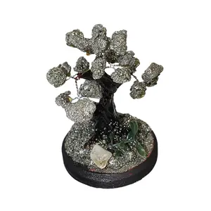 Pyrite Gemstone Trees | Abundance | Manifestation | Prosperity | Positive Energy | Decor | Gift | FengShui Ornaments Set