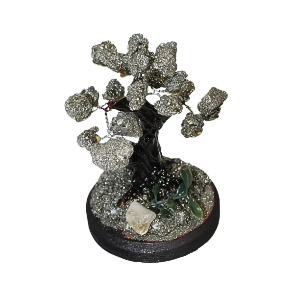 Pyrite Gemstone Trees | Abundance | Manifestation | Prosperity | Positive Energy | Decor | Gift | FengShui Ornaments Set