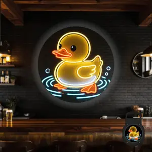 2D Flat, 1 pc, Neon Rubber Duck & Water Ripple Pattern, Portable LED Pattern Projector Light, USB Interface, 360° Rotation, Suitable for Bathroom Decor & Kids' Bath Time, Ideal for Bathroom & Kids' Room, A Perfect Gift for Children & Nostalgic Adults