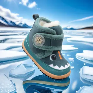 X-P    Toddler Slippers for Girls and Boys - Fuzzy, Hard Bottom House Shoes that are Cozy Winter Boots and Baby Walking Sock Shoes.