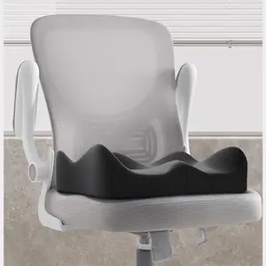 Ergonomic Memory Foam Seat Cushion for Office & Car Chairs, 3.15" Thick Comfortable Padding for Sciatica & Hemorrhoids Relief