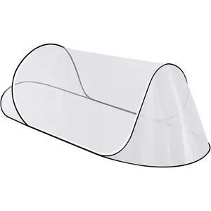 77 * 30 * 23 Inch Large Pop Up Mosquito Net, Portable Foldable Mesh Tent, Breathable Lightweight Mosquito Net Tent for Bed Camping Travel Patio