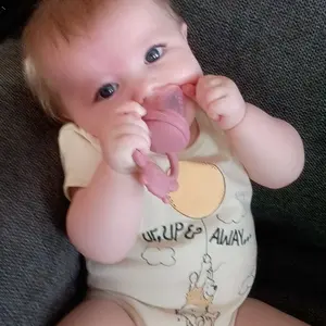 Cartoon Bear Design Pacifier with Ice Cube Tray, 2 Pcs/Set Baby Fruit and Vegetable Feeder and Ice Mold, Silicone Baby Fruit Bite Tool #TOP PICKS