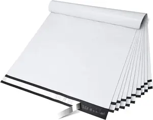 Fuxury Large Poly Mailers 24x24 Inch 100 Pcs, Waterproof Shipping Bags for Clothing, Strong Adhesive Shipping Envelopes for Small Business Suppliers, Self Seal Mailers Poly Bags Mailing Bags White