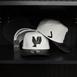 Exclusive Gallo SnapBack hat-White/leather brim