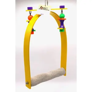 Small Whirly Bird - Engaging Cage Toy for Visual and Physical Stimulation - Safe, Non-Toxic Accessories for Large Birds