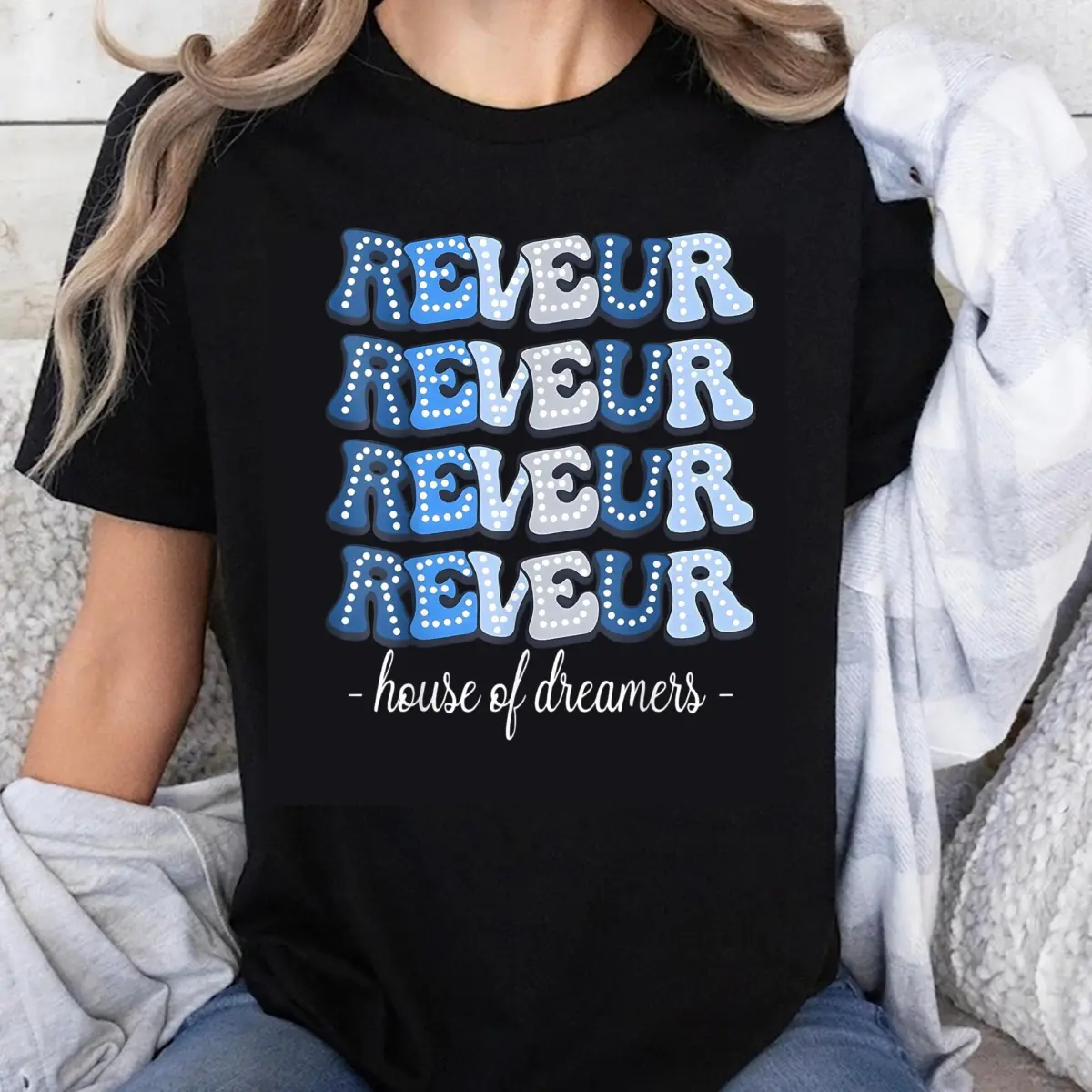 100% Cotton Reveur House of Dreamers T-Shirt Women Cute Graphic Tee Fashion Top Summer Casual Shirt for Girls and Women
