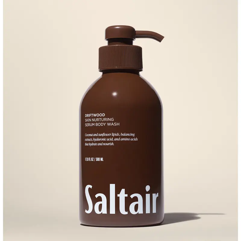 Saltair Driftwood Body Wash - Skin Nurturing Serum Body Wash - 17 fl oz - Bergamot, Sage, Driftwood