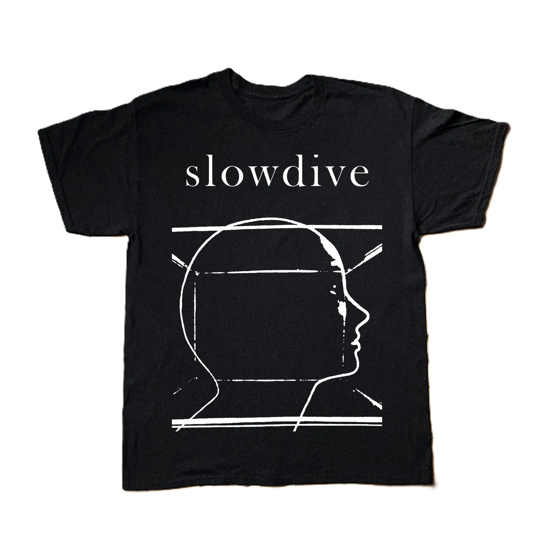 SLOWDIVE VINTAGE BLACK T-SHIRT SIZE S-3XL