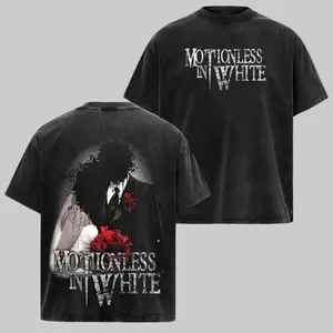 Motionless In White Band T-Shirt, alternative band merch, trending t-shirt, 90s graphic tee, vintage graphic tee, grunge aesthetic shirt, classic rock merch Menswear Streetwear Shortsleeve