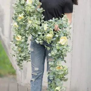 Artificial Money Plant, Faux Money Plant Vine, Fake Plant Vine, Lifelike Fake Plant, Decorative Flowers for Home Party Wedding, Home Decor Supplies, Fruit, Bouquet, Roses, Home Decoration Bouquet, Artificial Faux Plants