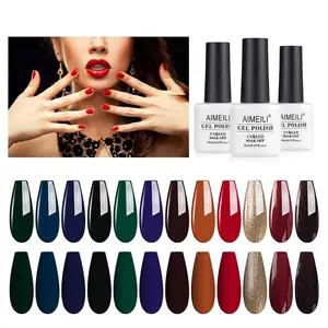 Aimeili Winter And Fall Colorful Nail Polish Gel Set（SET12-5_8ML）