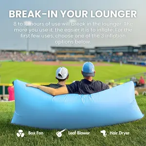 Foldable Inflatable Sofa, Inflatable Couch, Portable Lounge Chair, Adult Air Bed, Quick Inflate, Ideal for Music Festivals, Parties, Camping, Beach