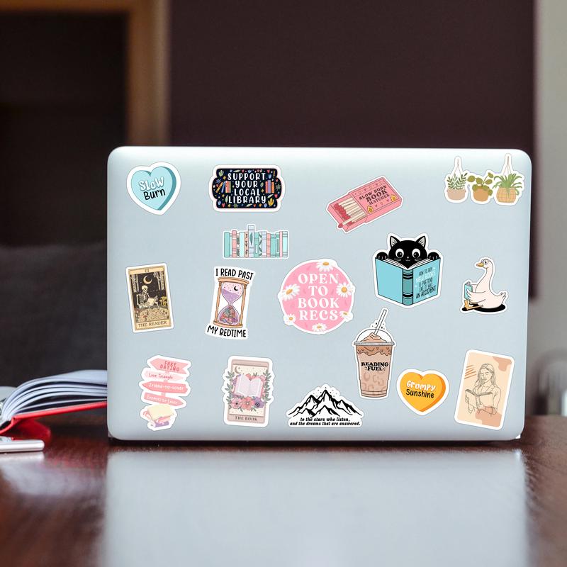 106-212 PCS Book Stickers For Kindles, Smutty Romance Booktok Stickers for Ipad, Tablets, Water Bottle, Laptops