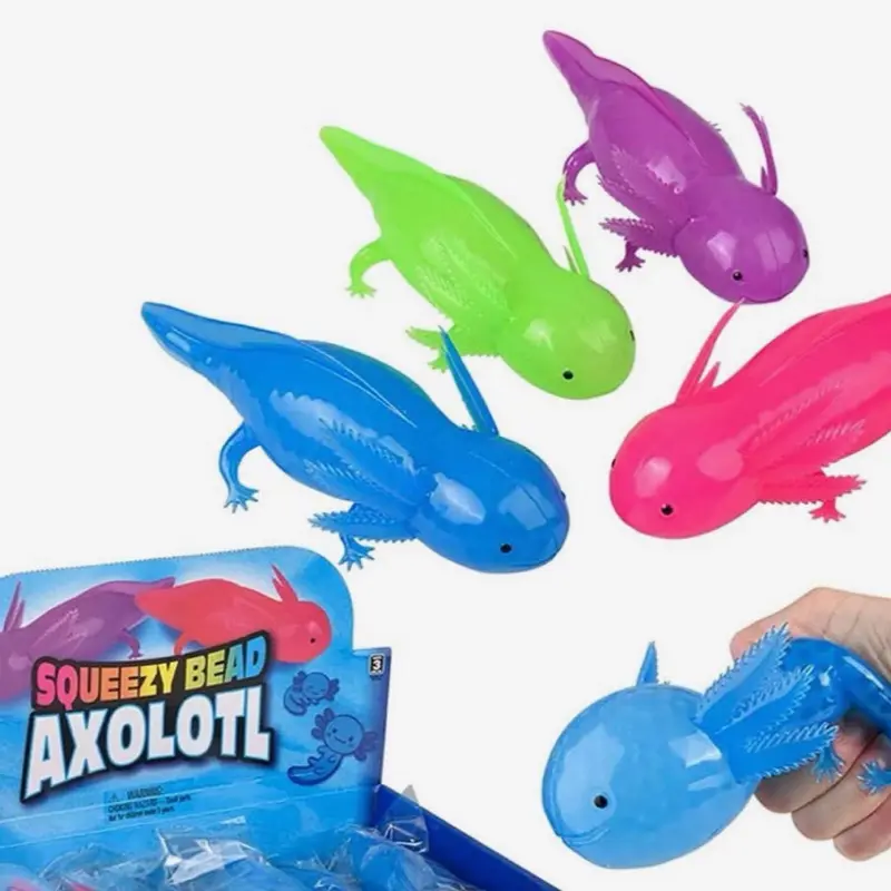 Jumbo Axolotl Water Gel Bead Filled Squeeze Stress Balls
