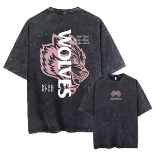2026 Darc Wolves Sport Vintage Washed TShirts Gym Bodybuilding Unisex Clothing Summer Fitness TEE Workout Sport T-shirts