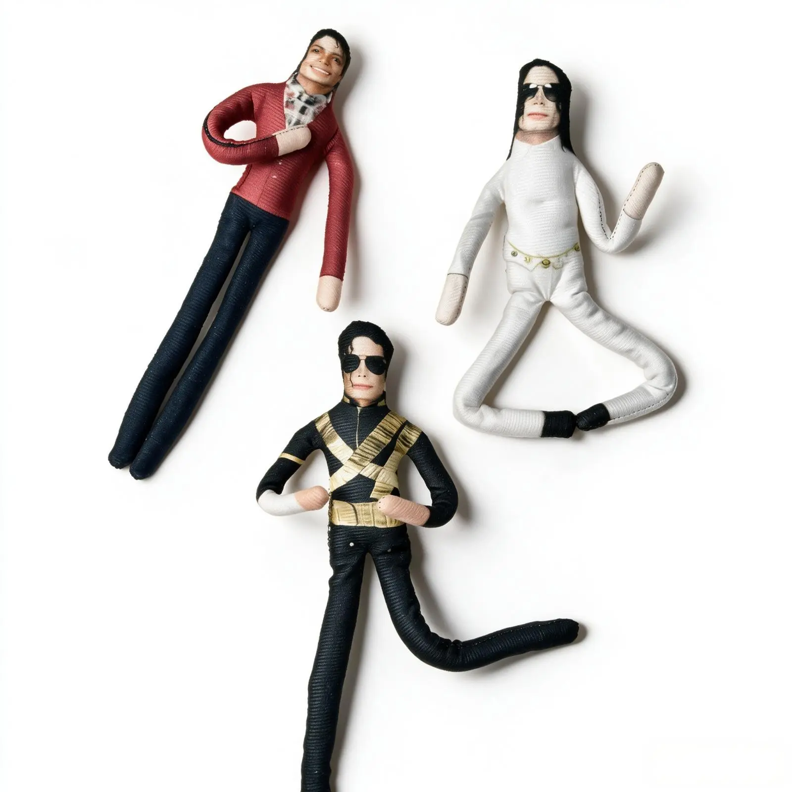 Michael Jackson Poseable Plush Doll, Role-Playing Prop Figure, Bendable Jointed Collectible, Room Decor, Gift for Fans,Easter Basket Christmas Stocking Birthday Gifts