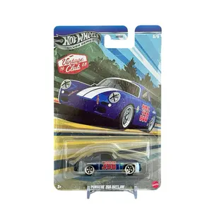 Hot Wheels Porsche 356 Outlaw Vintage Club Silver Series 1:64 Diecast Car Metal Base Chase
