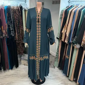 Teardrop abaya four colors with belt