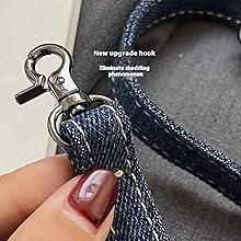 Denim Crossbody Tote Bags For, Mini Blue Denim Totebag Kiss Lock Purses And Handbags Accessories
