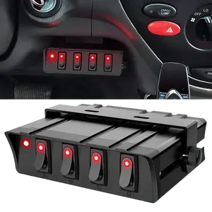 Nilight 4Gang SPST Rocker Switch Box Lighting