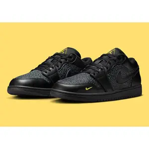 Men's Air Jordan 1 Low SE "Black Elephant Print" IM6568-010 Fashion Athletic Sneaker