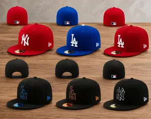 New Era MLB 59FIFTY Snapback Cap - NY Yankees/LA Dodgers Anniversary Patch, Unisex Classic Sport Streetwear, Adjustable Collectible Sports Headwear