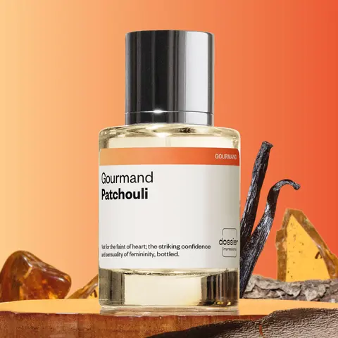 Gourmand Patchouli, Dossier, Women Perfume, Eau de Parfum, 50ml, Mandarin, Berries, Passion Fruit, Honey, Caramel, Vanilla, Cocoa