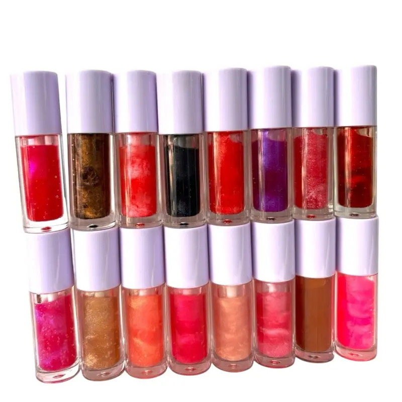 Mini Lip Gloss Sets - Collection of Lip Glosses with Various Colors and Caps for Your Selection Lipstick Makeup