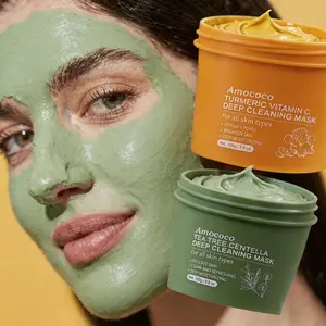 Turmeric vitamin C deep cleaning facial mask - deep cleaning and moisturizing, suitable for all skin types, men and women! Extremely practical in winter