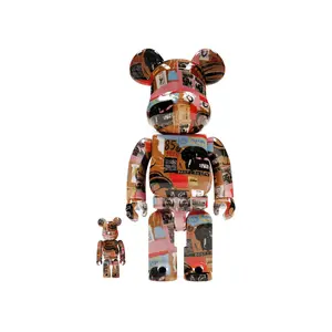 Bearbrick Andy Warhol x JEAN-MICHEL BASQUIAT #2 100% & 400% Set Collectible