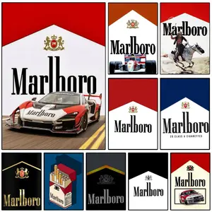 M-Marlboros luxury poster, home wall art canvas hanging picture, modern aesthetics, home life, bedroom decoration, stylish room decoration, gift, durable, high quality, Home Decor Products