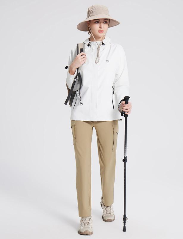 baleaf Women's Hiking Pants Cargo Quick Dry Pants Water Resistant Loose Lightweight Travel Fishing Outdoor UPF50+ Stretch