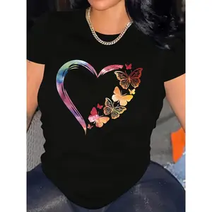 Essential Black T-Shirt - Soft Premium Cotton Relaxed Fit Tee for Women | Versatile Capsule Wardrobe Basic, Minimalist Style for Everyday, Work & Weekend