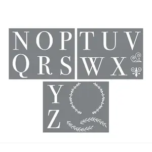 Alphabet N-Z - Mesh Stencil 3 Pack 8.5x11
